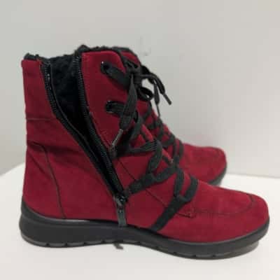 Ara Goretex maroon boots size 4.5