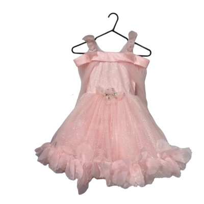 Pari Creations Pink Pagent Dress Size 26 or 65cm APPROX Size 4-6 (please see description)