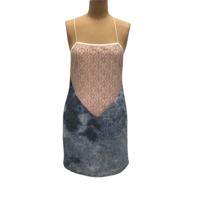 BRAND NEW Elliatt Heirloom Dress Size M Pink & Blue 