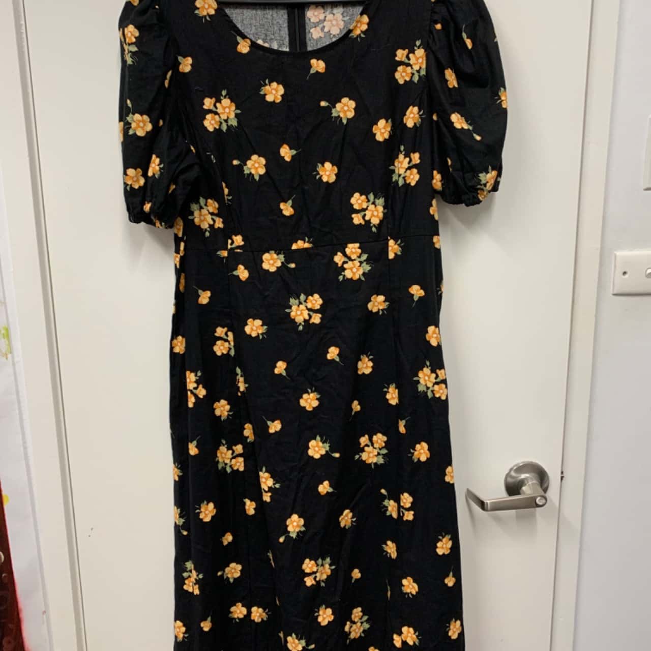 Princess Highway Women's Floral Dress Black / Orange flowers Size 16(s)