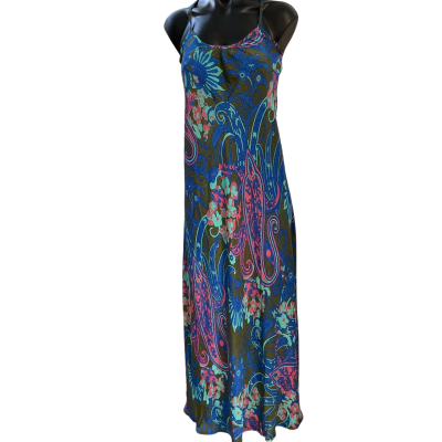 Lily T  Womens  Size S Shoestring Strap Dress Multicoloured / Pattern 