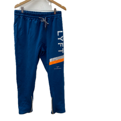 Lyft Mens  Size XL Sweatpants Blue / Orange / Silver 