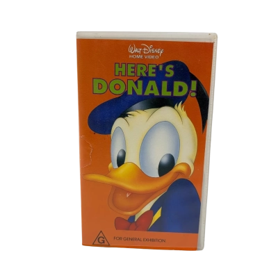 Disney Here’s Donald! Vintage VHS