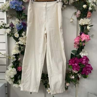 COS Size EUr44(14) Cream fine cord trousers 