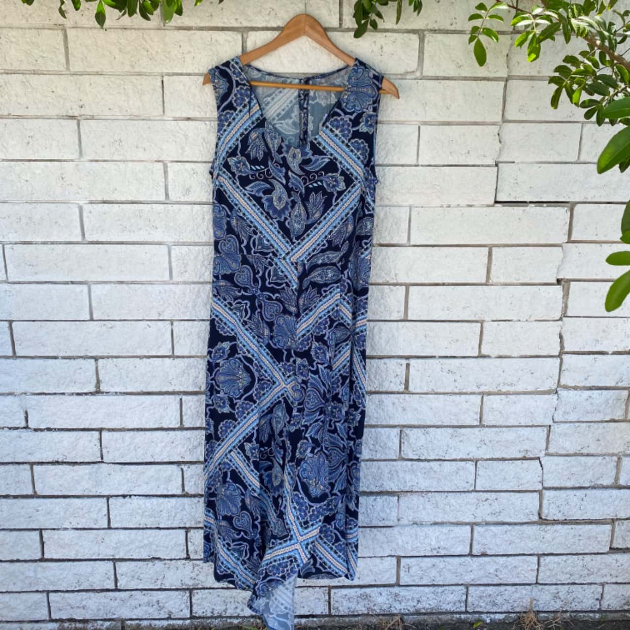 Katies Women's Blue Paisley Dress Size 12(s)