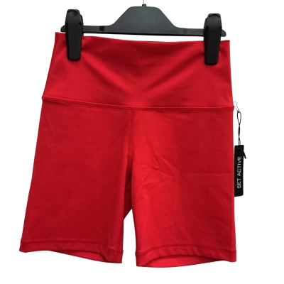 Set Active Womens  Size S Bike Shorts Red BNWT