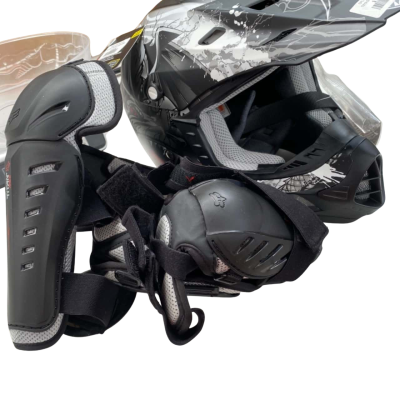 Youth Dragon Helmet and knee guards