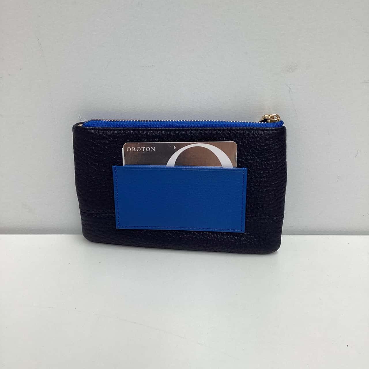 Oroton Womens Zip Top Coin Purse Indigo/Blue(s)