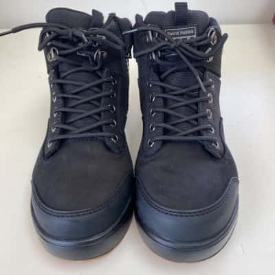 Hard Yakka Mens Steel Toe Cap Boots Black  Size 8