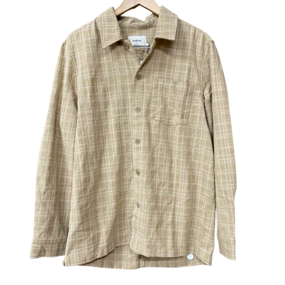 BNWT Unison Mens Size M Beige Long Sleeve Shirt  