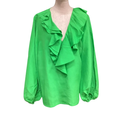 NEW - Country Road  Size 16 Balloon Sleeve Top Vivid Green 