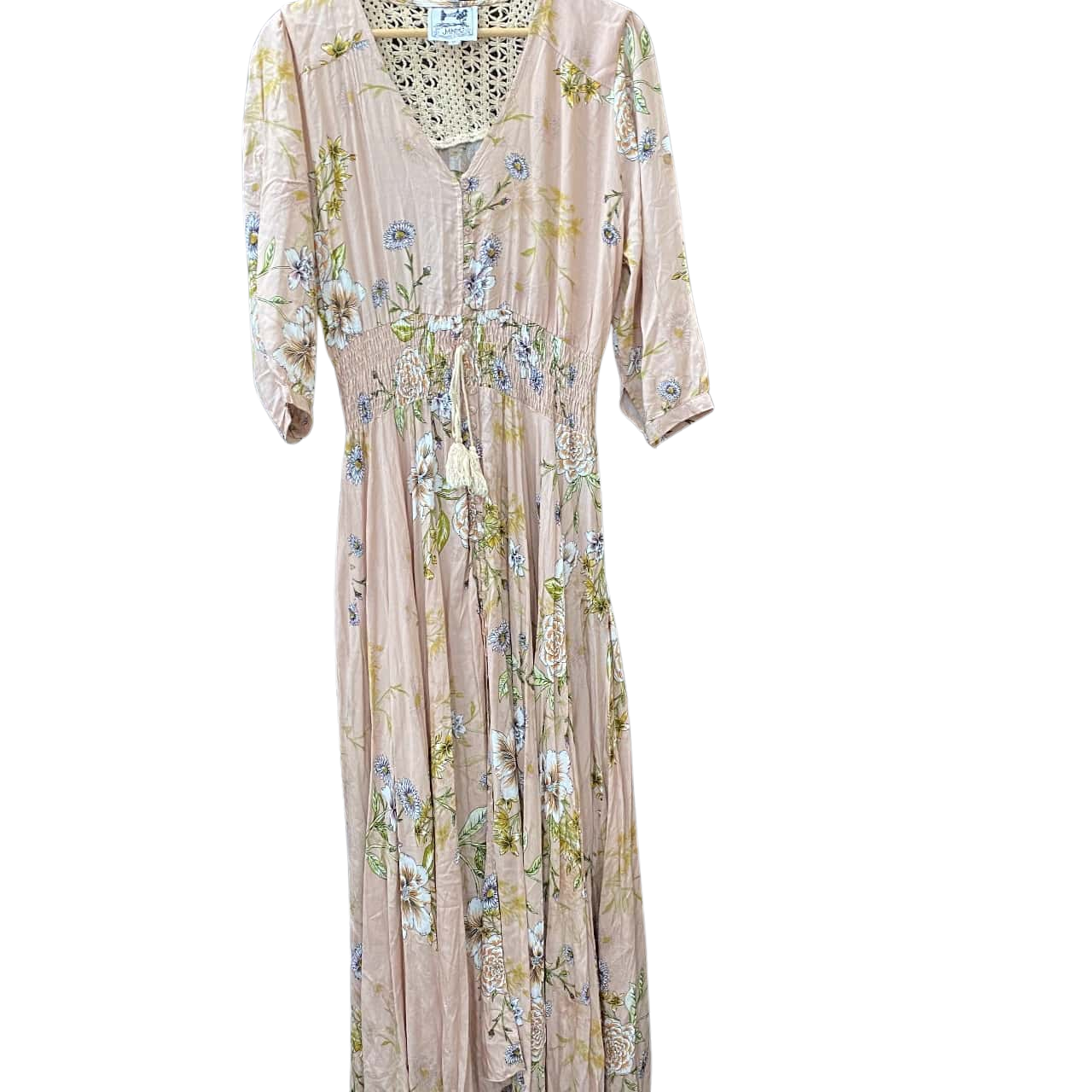 Jaase Womens Size 16 Maxi Dress Floral / Nude (s)
