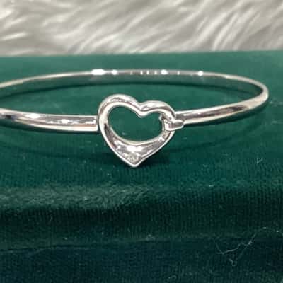  Ylang Ylang Vintage Women's Silver Bangle 
