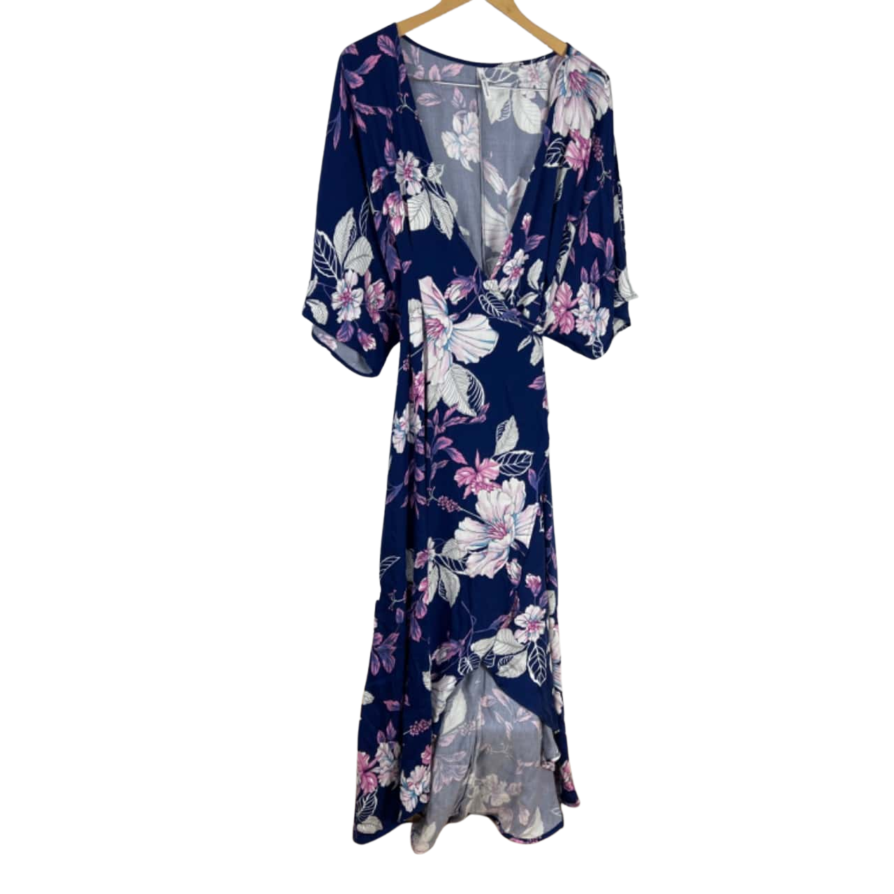 Spicy Sugar Size 16 Wrap Dress Blue / Floral dress(s)