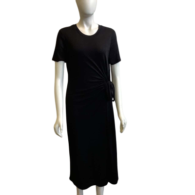 BNWT David Lawrence Women's Size S Cosima Jersey Dress Black Sparkle 