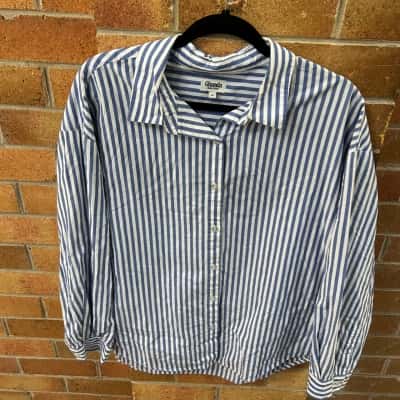 Ghanda Womens  Size M Blue / Striped / White 