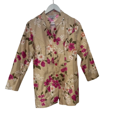  Womens Criselda Lontok Size 10 Open Jacket Nude / Pink  / White 