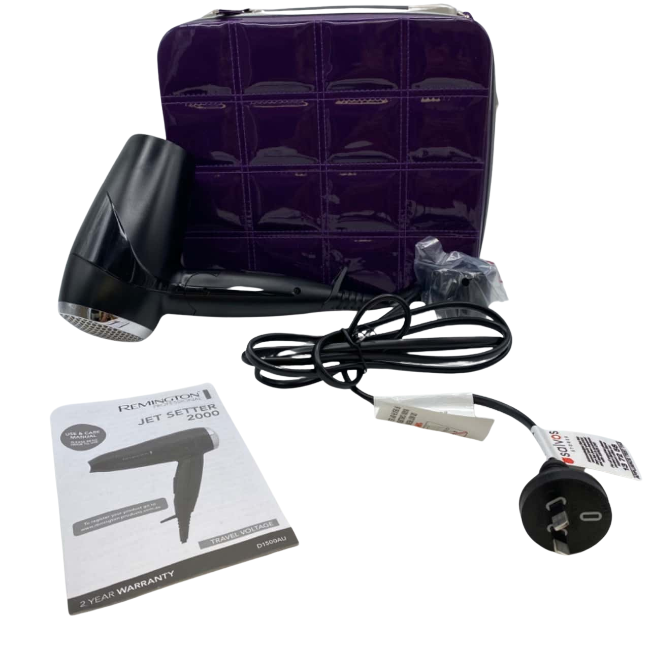 BNWT Remington Jetseter 2000 Hair Dryer Safety Tested In Funky Deep