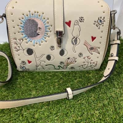 Topshop embroidered Celestial Sun crossbody bag