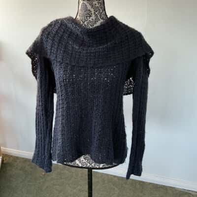 Portmans Womens  Size L Roll Neck Jumper Blue 