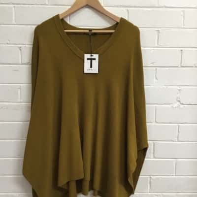TIRELLI Womens  Size XL Boxy Knit Jumper 