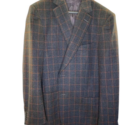 Emenegildo Zegna Mens  Size XL Blazer Checked 