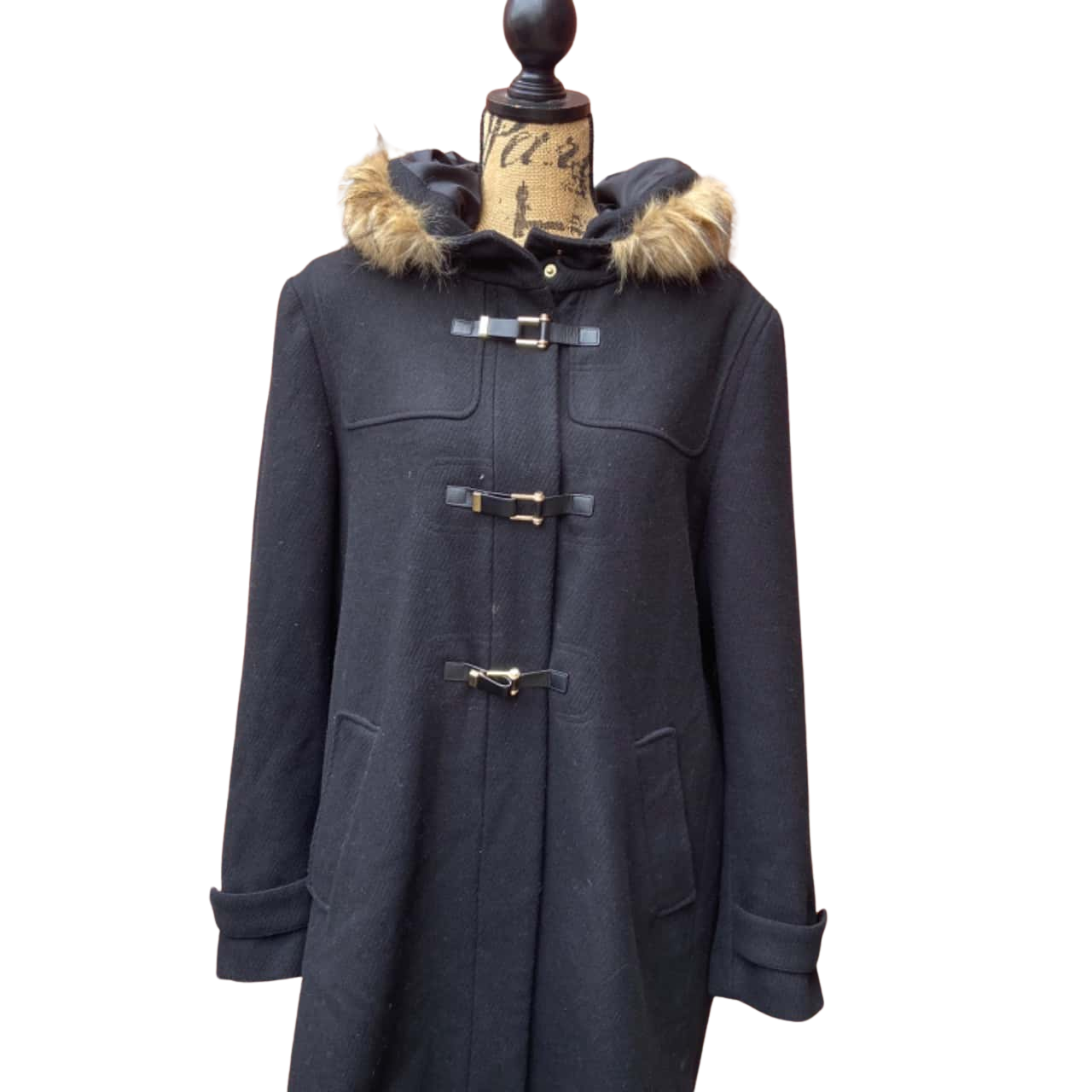 Cole Haan Womens Winter Coat Black (s)