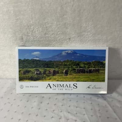 Ken Duncan Animals of the Wild "Kings of Kilimanjaro" 504 Piece Jigsaw Puzzle (new)