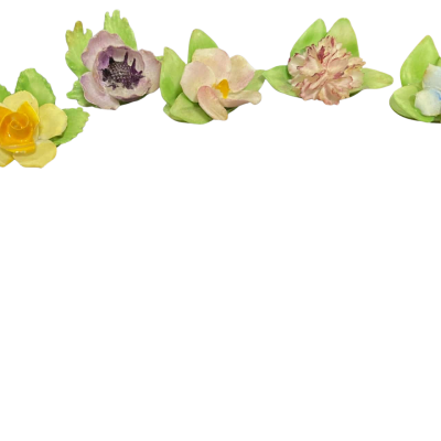 Vintage set of 6 - Royal Adderley Floria card or menu holders