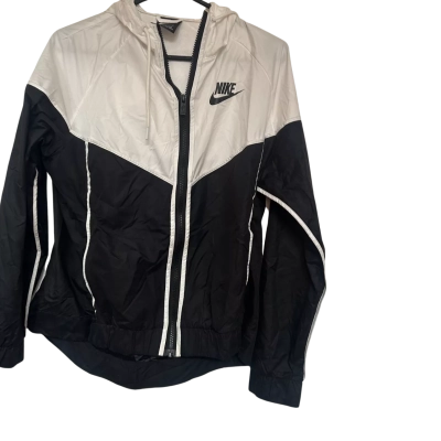 Nike Mens  Size M Hood Jacket Black  / White 