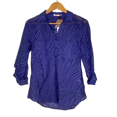 Regatta Womens  Size 10 Long Sleeve Shirt Blue 