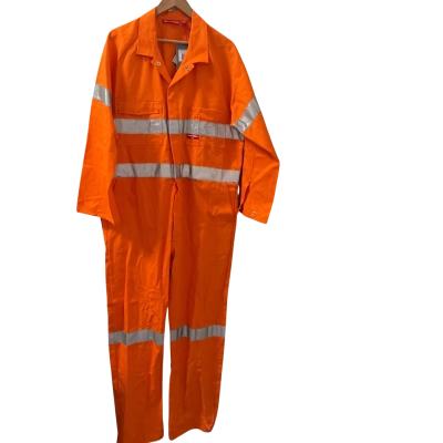 Hard Yakka Mens  Size L High Vis Coveralls Grey / Orange 