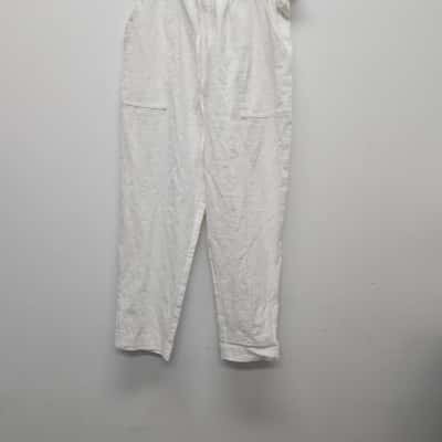 Seed Womens  Size 10 Wide Leg Pants White 