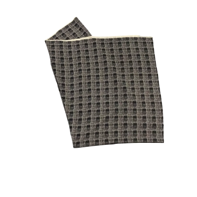 Black & Beige Poly Cotton 150 x 215 cm.     (fab1)