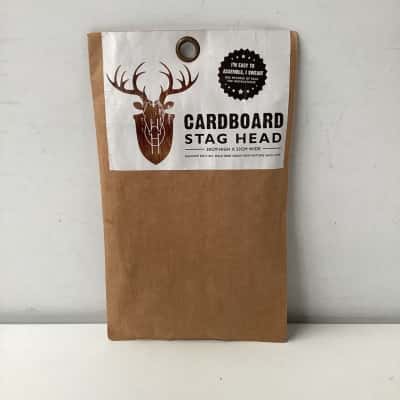 NEW - Typo Cardboard Stag Head