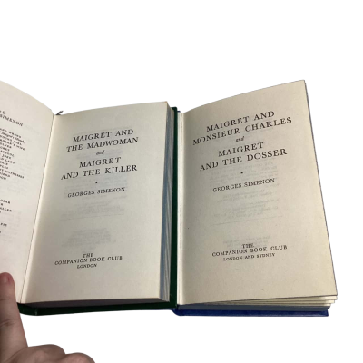 Georges Simenon 2 Books 4 Maigret Stories. Printed 1973, 1975