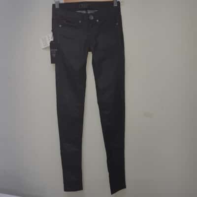 Guess Black Coated Skinny Jeans  