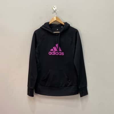 Adidas Womens  Size S Hoodie Black  / Purple 