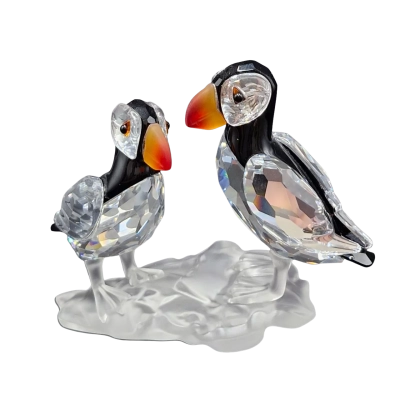 Swarovski Silver Crystal Atlantic Puffins