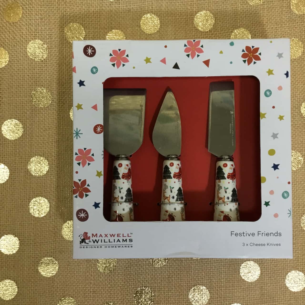 Creative Co-op Cheese Knives with Dog Stands, 6PC Set