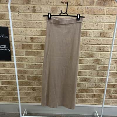 pretty lavish Womens light beige skirt Size S 