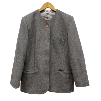 Emile S Women's Wool Blend Winter Coat Grey 