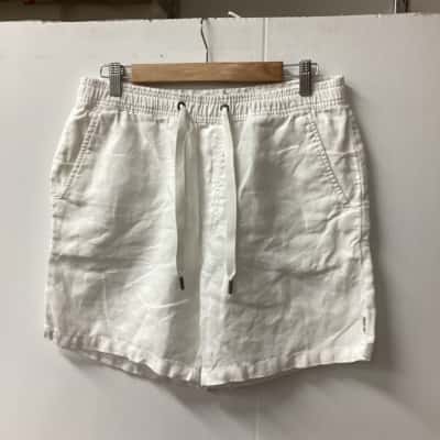 Article One Mens  Size M Cargo Shorts White (b)