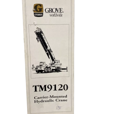 Vintage NZG No.380 Grove TM9120 Carrier-Mounted Hydraulic Crane scale model