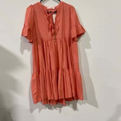 Lillie & Mia Mini Dress Womens  Size 12 Pink  
