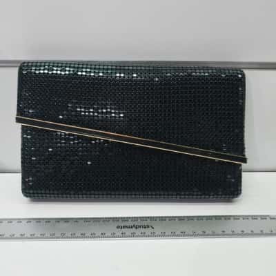 Vintage Black Mesh Evening Clutch