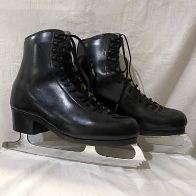 SP-Teri Black Ice Figure Skates Size 10 1/3 Blades 