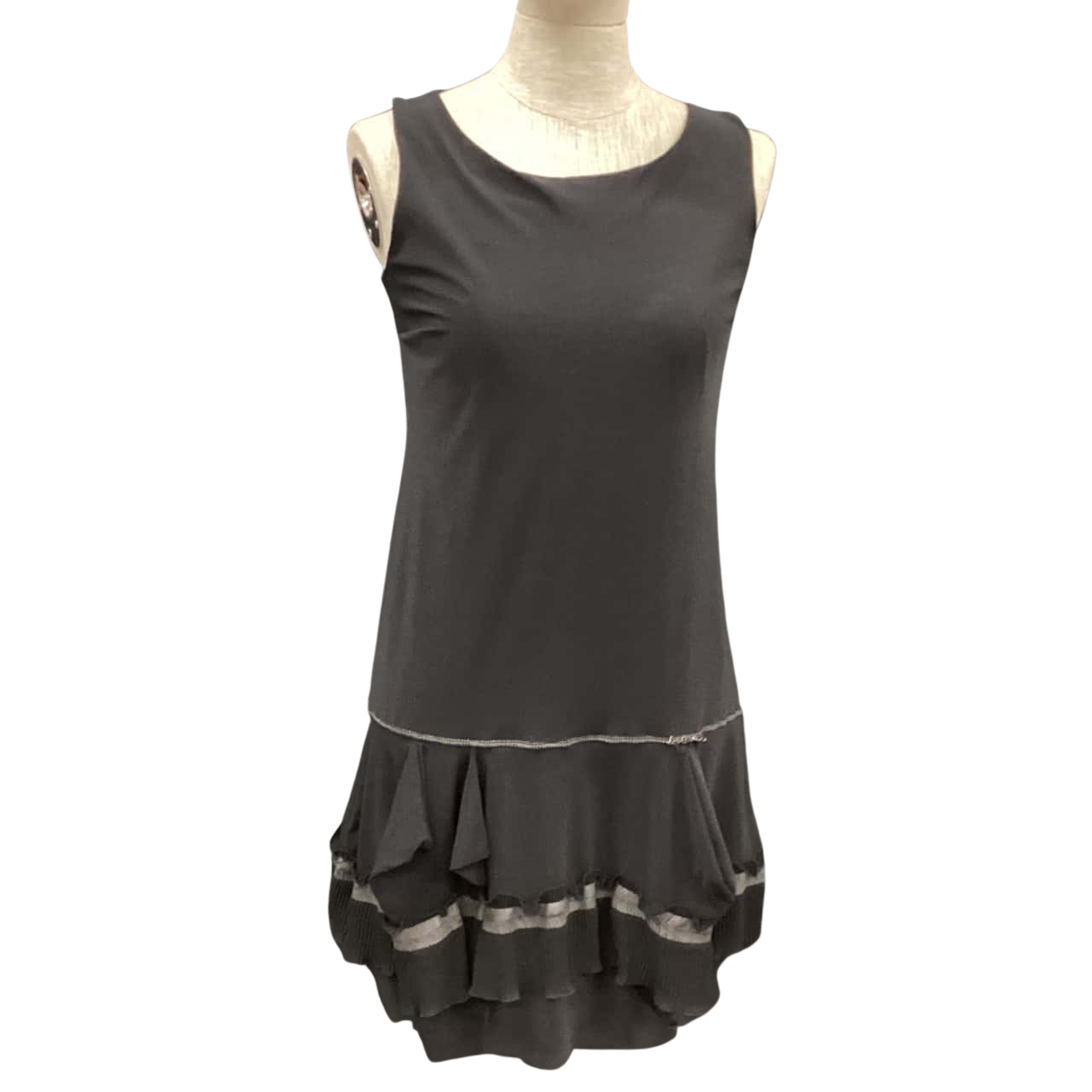 Jupe Cop.copine Taille 36 (S) - Couleur Grise - Style évasé - Occasion Très Bon état
