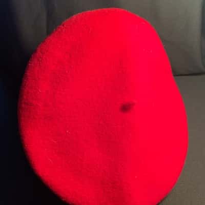Madamoiselle Laulhere Authentic Red French Beret