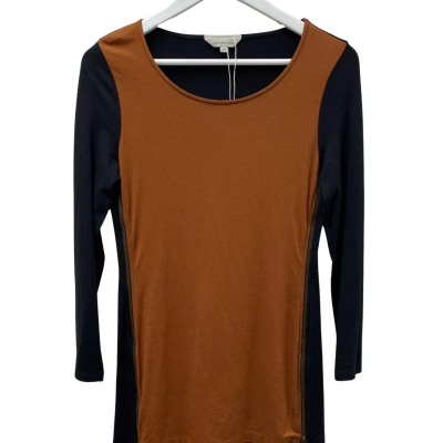 Veronica Maine Womens  Size S Long Sleeve Dress Black  / Brown 